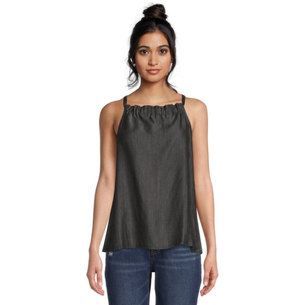 NWT Halter Top Time and Tru High Neck, Adjustable Black (Size XXL)